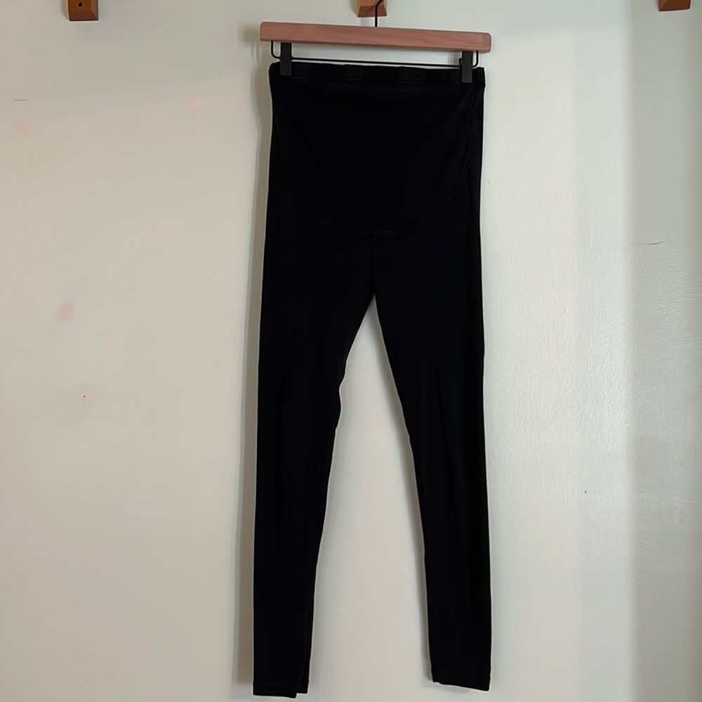 Women’s maternity Foucome black leggings, size L, 100% cotton
